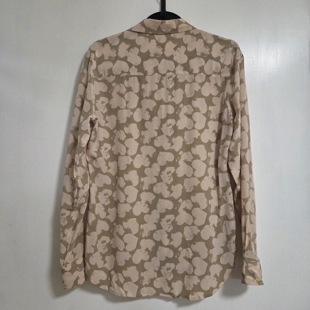 Equipment Femme Womens Adalyn Silk Blouse Blush Pink Butterfly Accent‎ Small - Picture 2 of 9